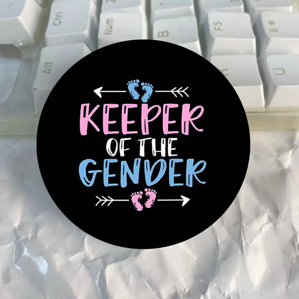 Keeper Of The Gender Rundes Abzeichen Kreative Brosche Kleidung Rucksack Zubehör Anstecknadel