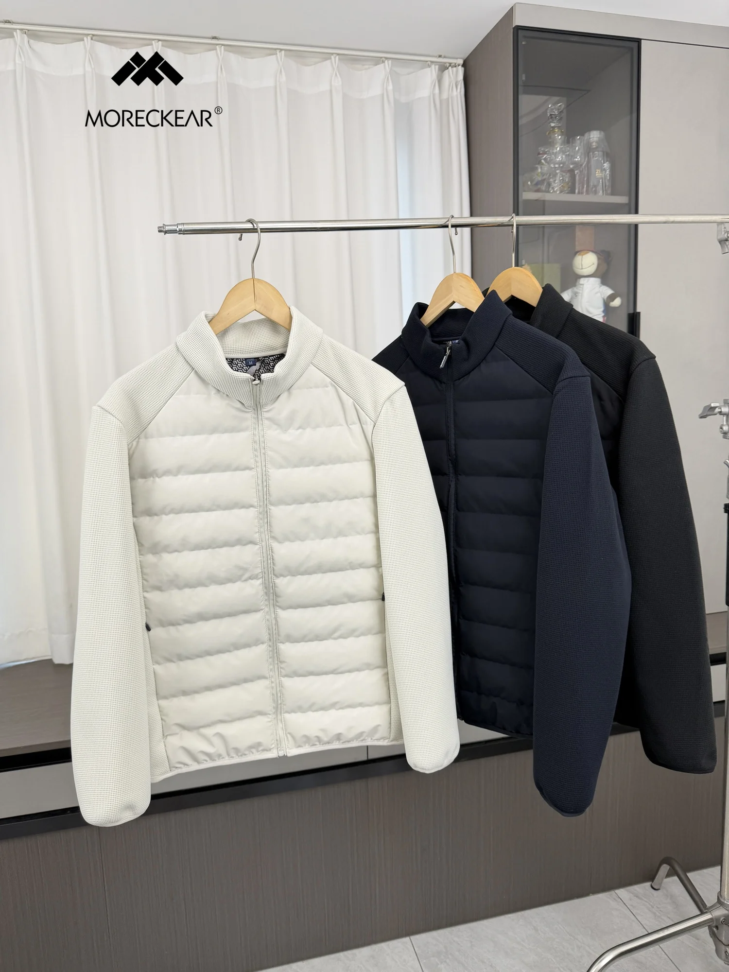 Warm Wool Filled Men's Cotton Jacket Stand Collar Windproof Matching Versatile Autumn Winter Outerwear Fashionable Urban Style