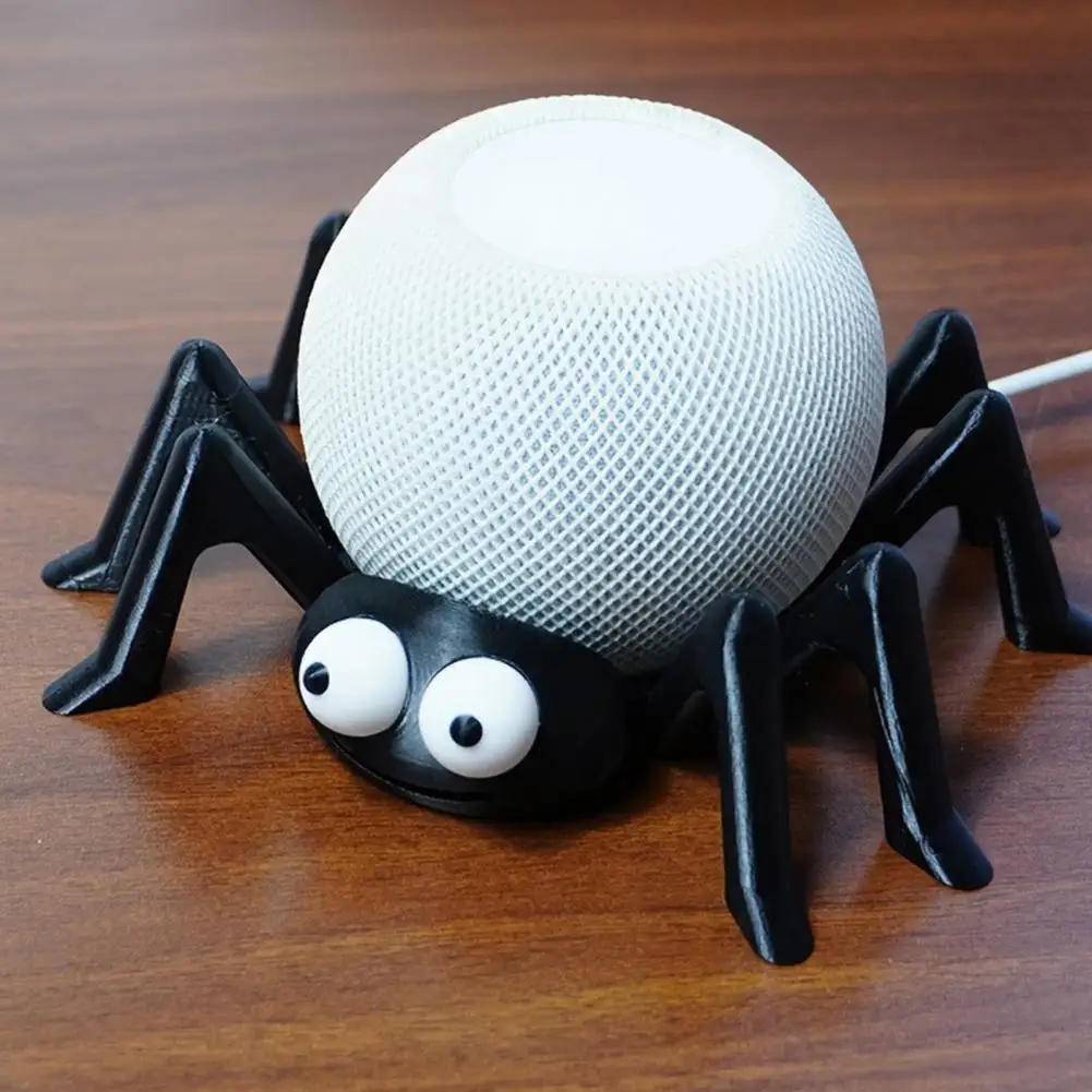 Unique Ornament for Office Desktop Speaker Stand Spider Shape Table Stand Holder for Alexa Echo Dot 4/5 Homepod Mini Decorative