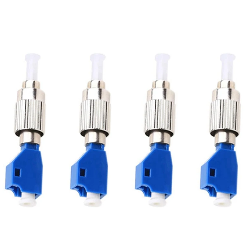 4Pcs Visual Fault Locator Adapter, Hybrid Fiber Optic Connector Adapter,Single Mode 9/125Um FC Male To LC Female Adapter