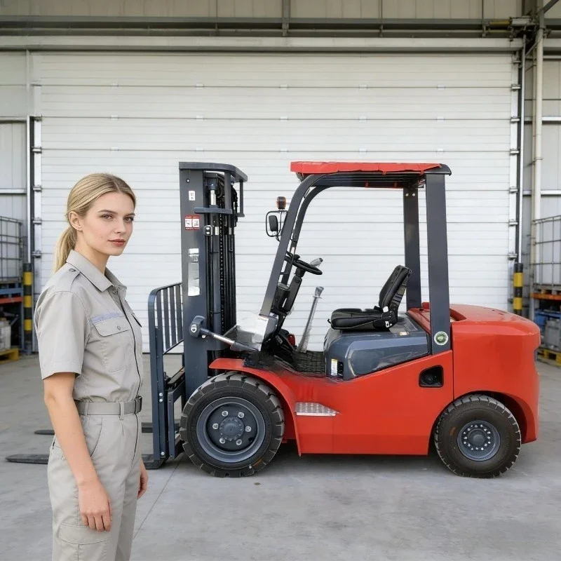 Forklift 3 tons internal combustion balance weight lift truck off-road vehicle 3.5 tons ride-on fuel four-wheel forklift
