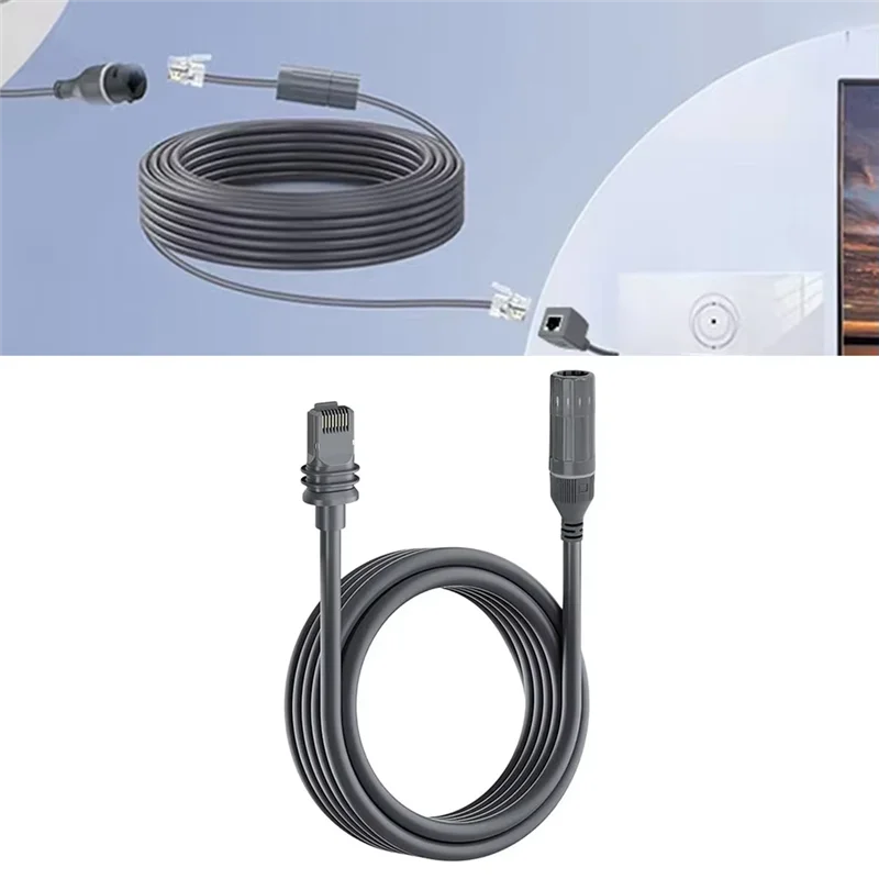 A45U IP68 مقاوم للماء إيثرنت محول تمديد الحبل كابل الاستقبال ل Starlink Gen 3 1200Mbps كابل الاستقبال 1 متر