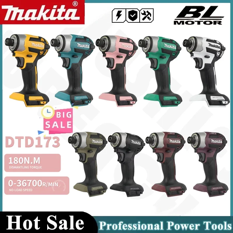 2026 Makita DTD173 18V Cordless Impact Driver BL Brushless Motor Electric Drill Wood/Bolt/T-Mode Rechargeable Power Tools