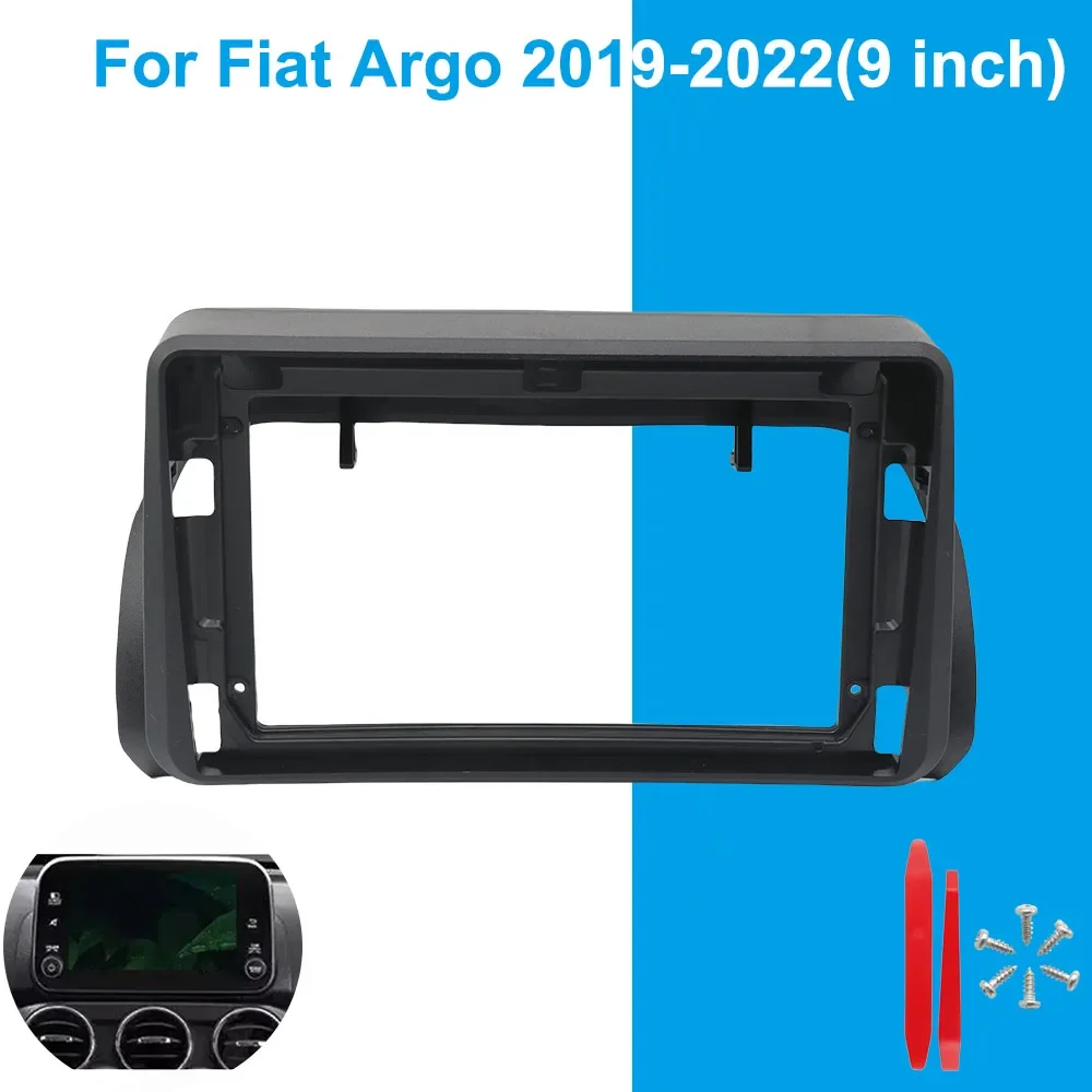 

9 inch Radio Replacement Panel For Fiat Argo 2019-2022 DVD Stereo Frame Stereo Radio Cage Frame