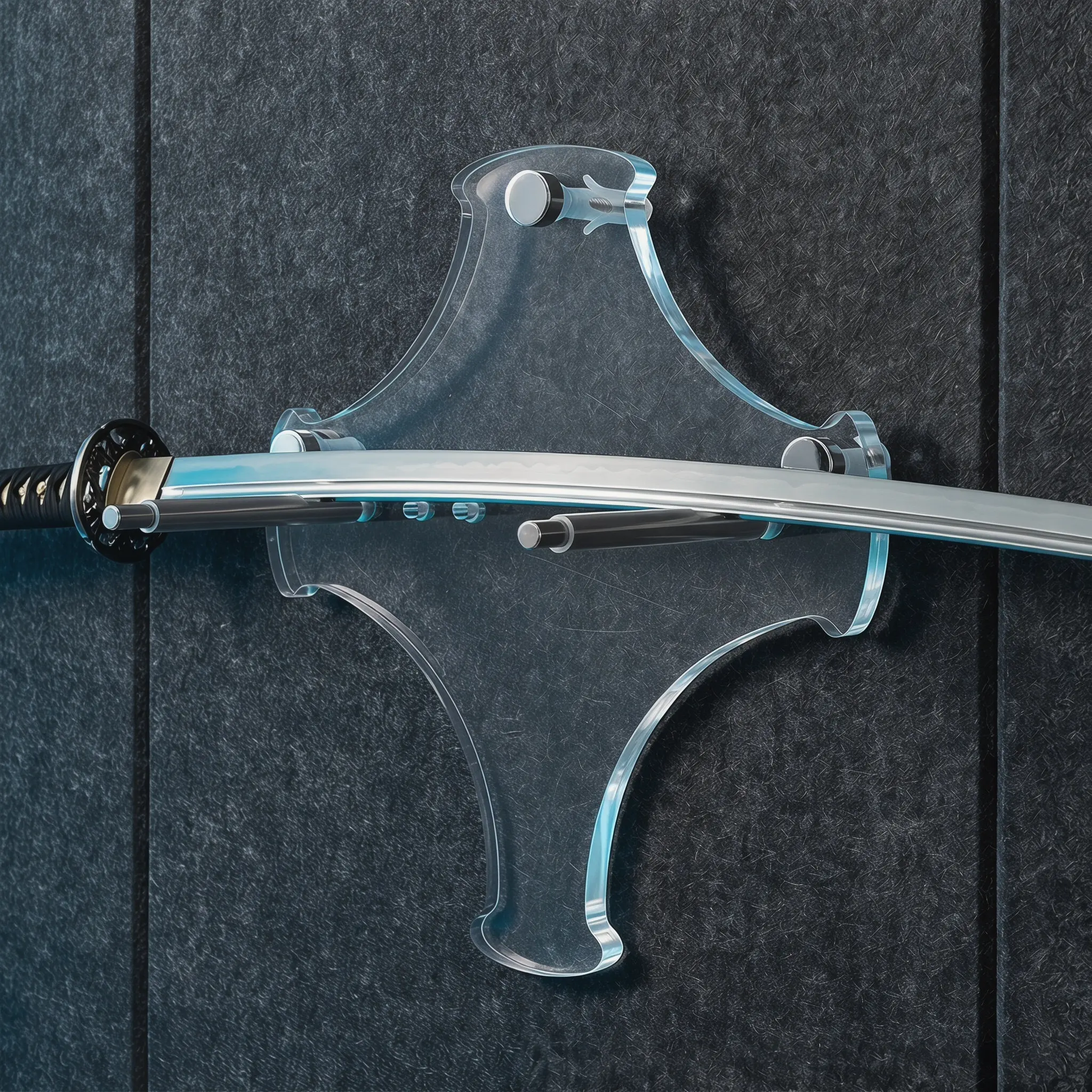 Acrylic Axe Wall Mount Holder Adjustable Transparent Vertical Display Rack for Hatchet Knife Exhibition Wall Mount view 5