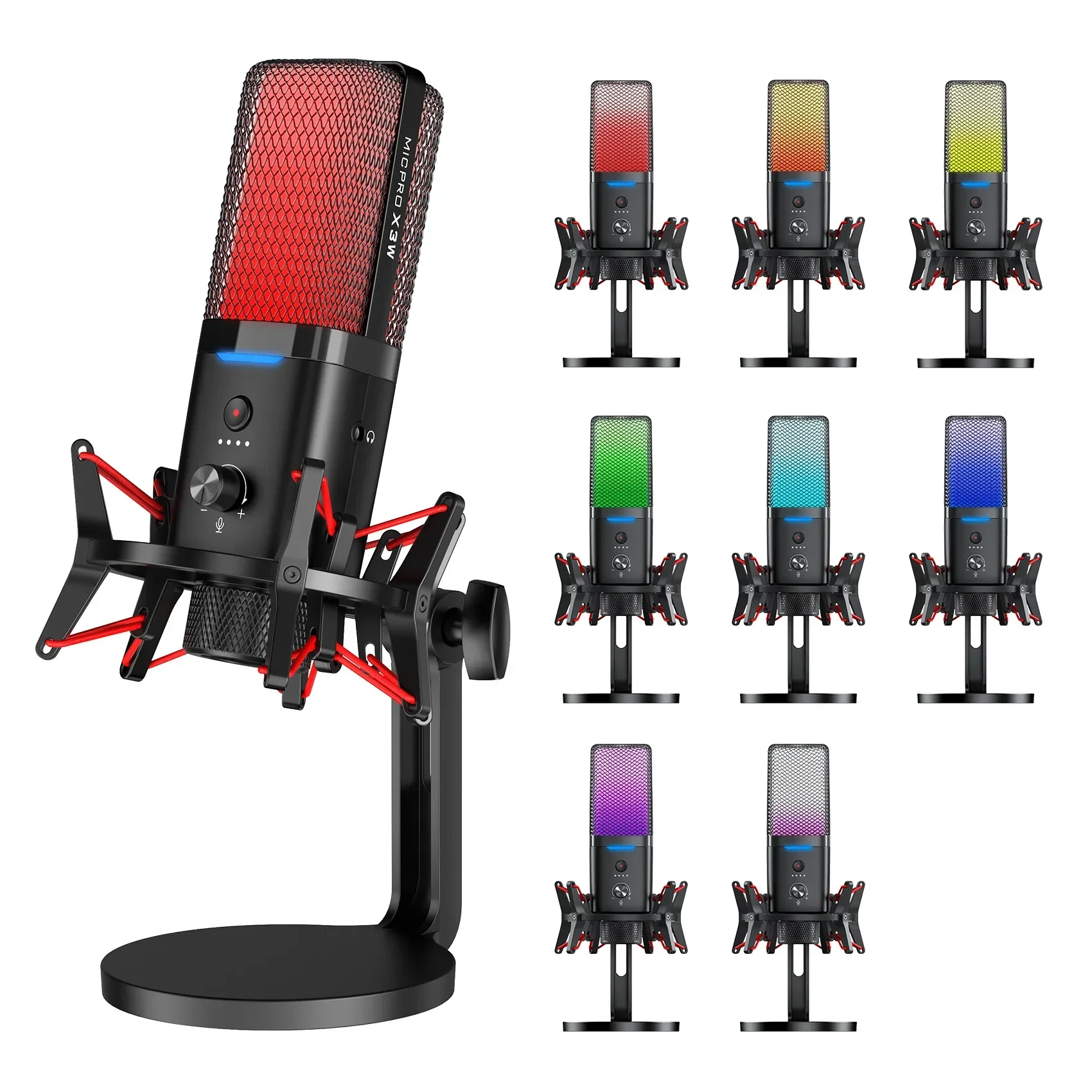 Wired Noise Reduction Microfone, Dual Mode, Gaming, E-Sports, Desktop