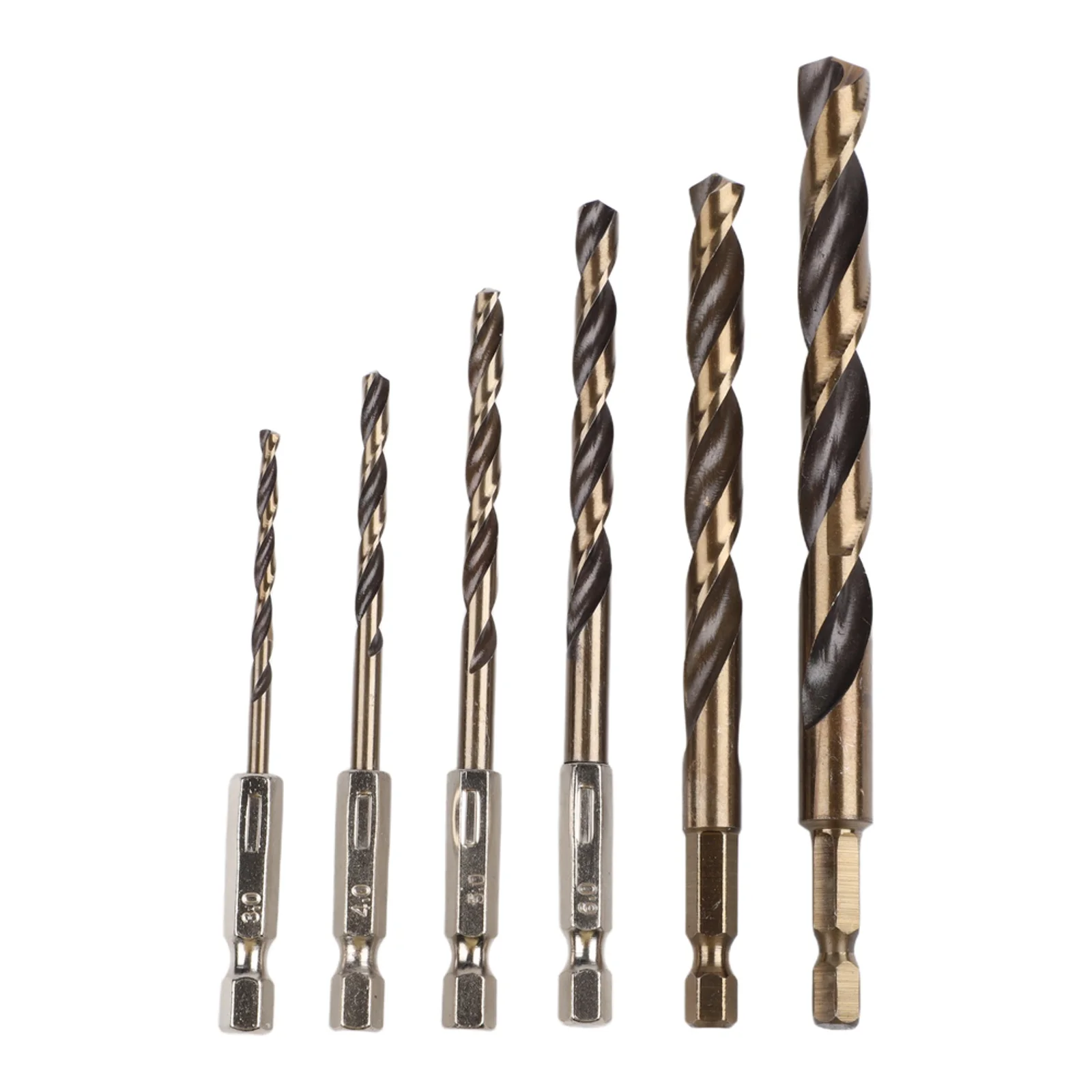 6pcs Drill Bits Set 3-10mm 1/4