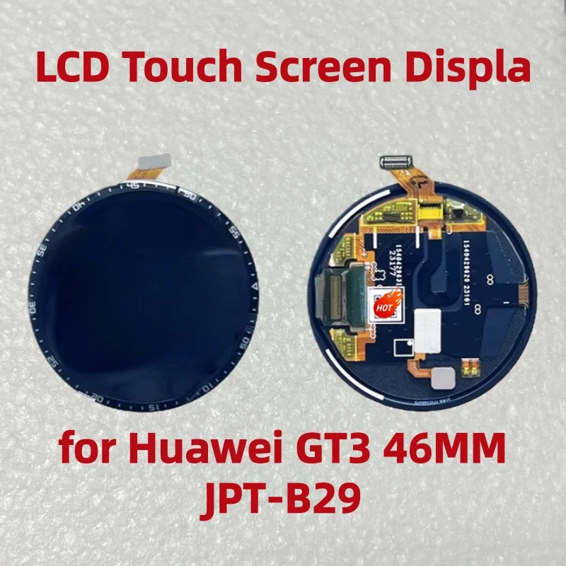 LCD Touch Screen Display for Huawei GT3 46MM JPT-B29 LCD Screen with Frame Digitizer Full Assembly Watch Replace Spare Part