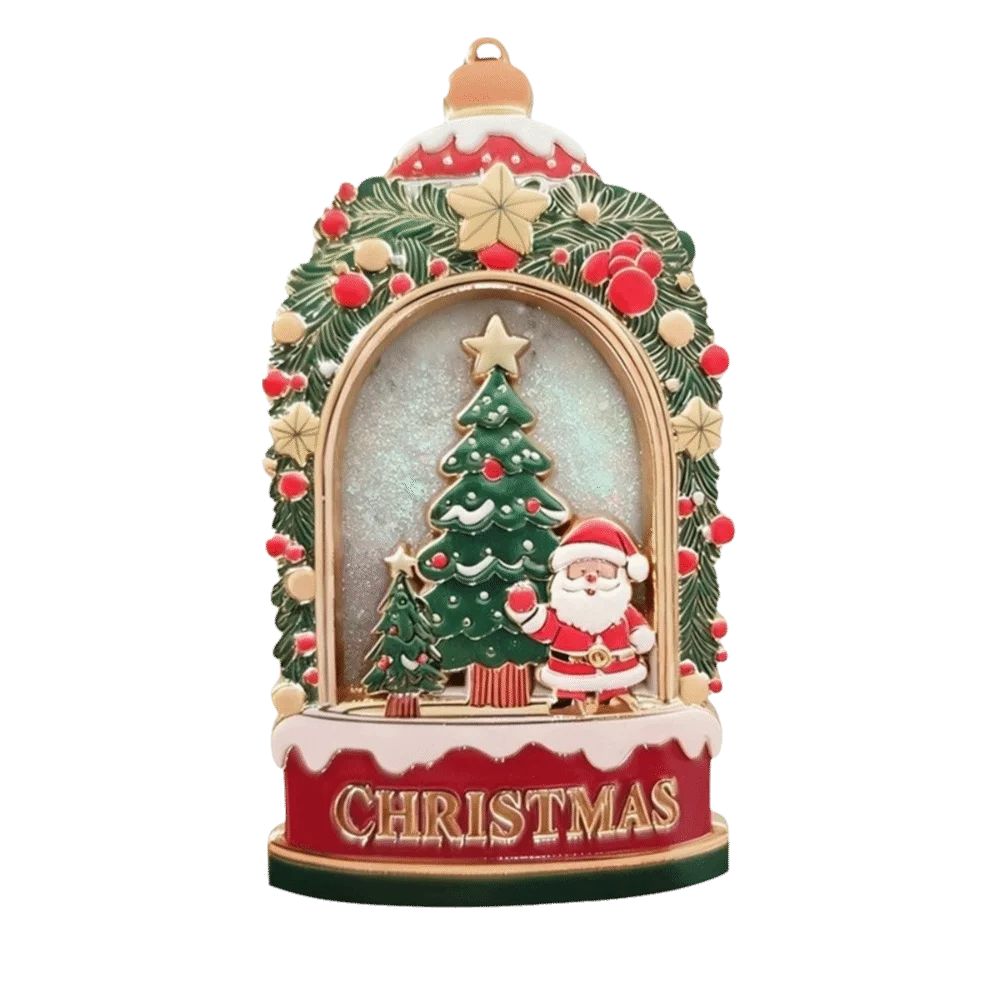 Realistic Alloy Magnetic Fridge Magnets No Residue 3D Embossed Refrigerator Magnets Chic Color Quicksand Key Pendant Christmas