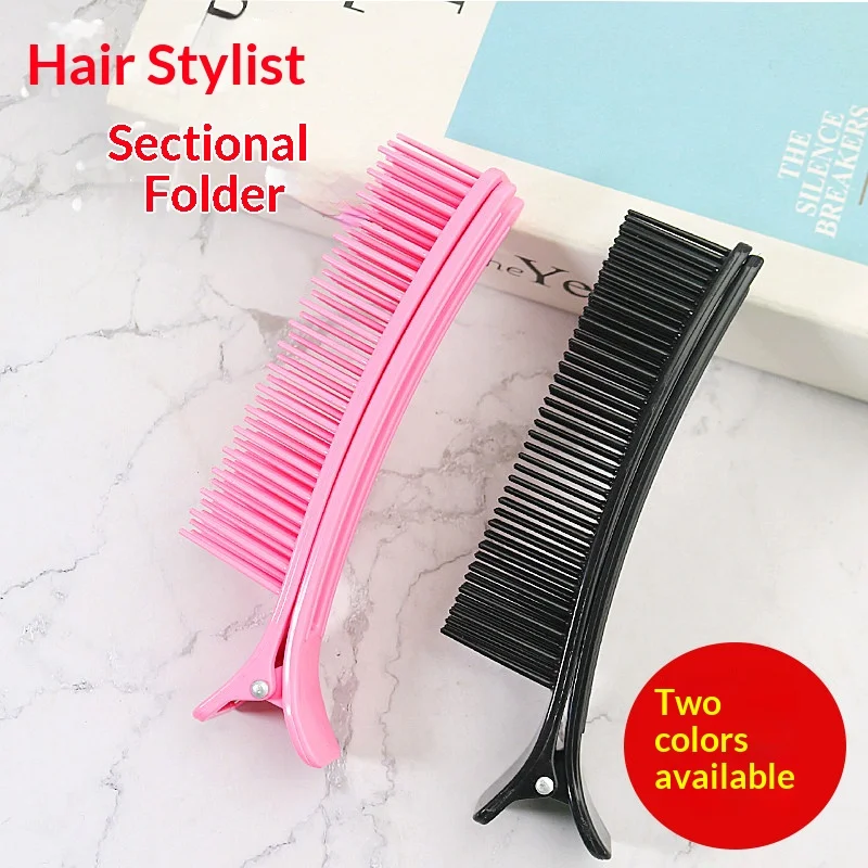 Hair Sectioning Clips With Comb Professional Barber Hair Grip Clamps For Dyeing Perm Styling Hair Accessories