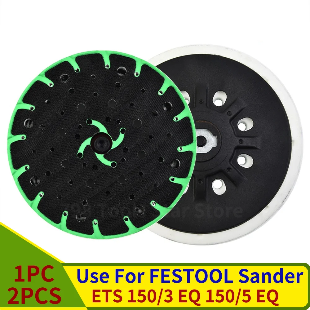 6 Inch(150mm) 17/48-Hole Dust-Free M8 Thread Back-up Sanding Pad Grinding Pad for FESTOOL Grinder Accessories, 5/16-24\