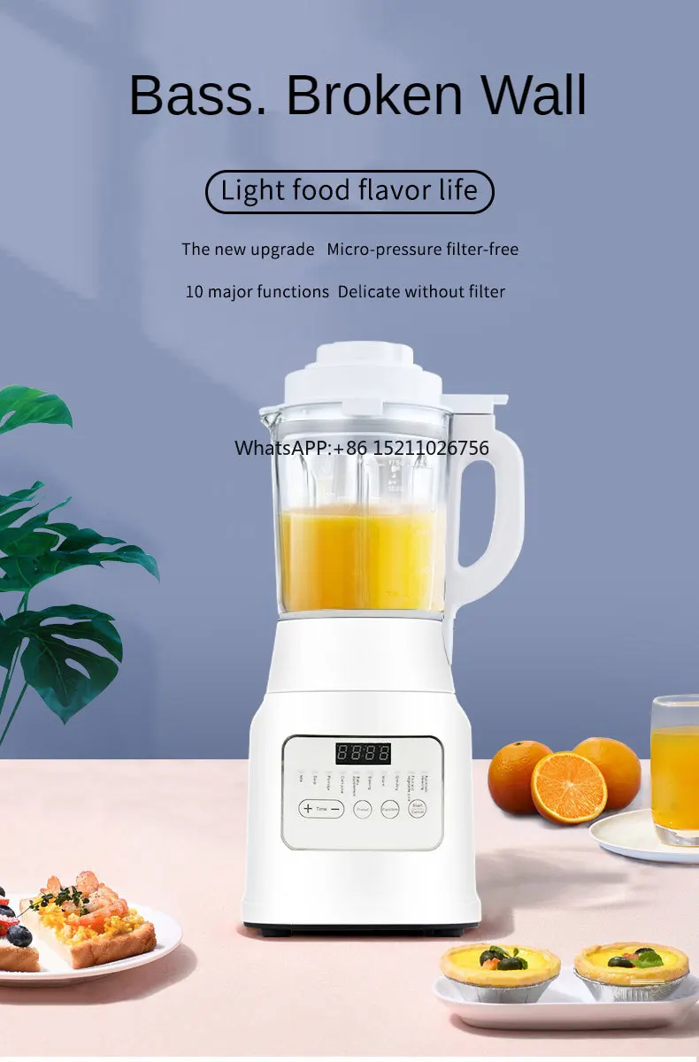 Kitchen Table High Speed Electric Blender Juicer Smart Digital  Multipurpose Power Blender Glass