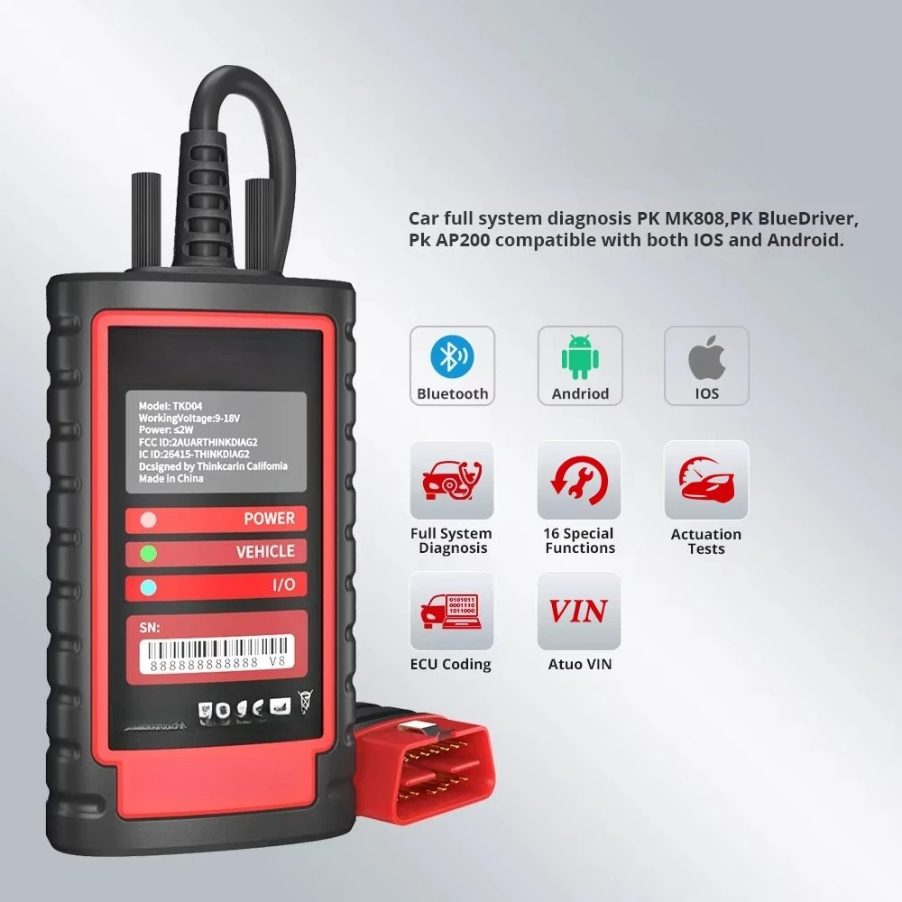New Version 2 ALL Software 1 Year Free Easydiag ECU Auto OBD Car Obd2 Automotive Scanner Diagnostic Tool