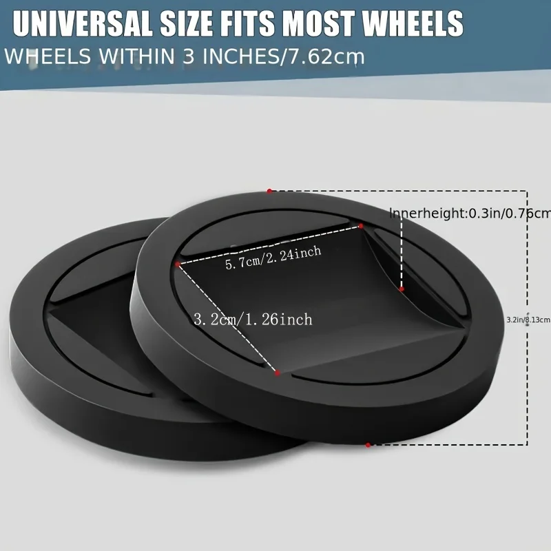 4pcs Universal Wheel Anti-skid Device Pad Wheel Anti Running Foot Pad Office Chair Anti Running Pad Furniture Foot Scratch Pad