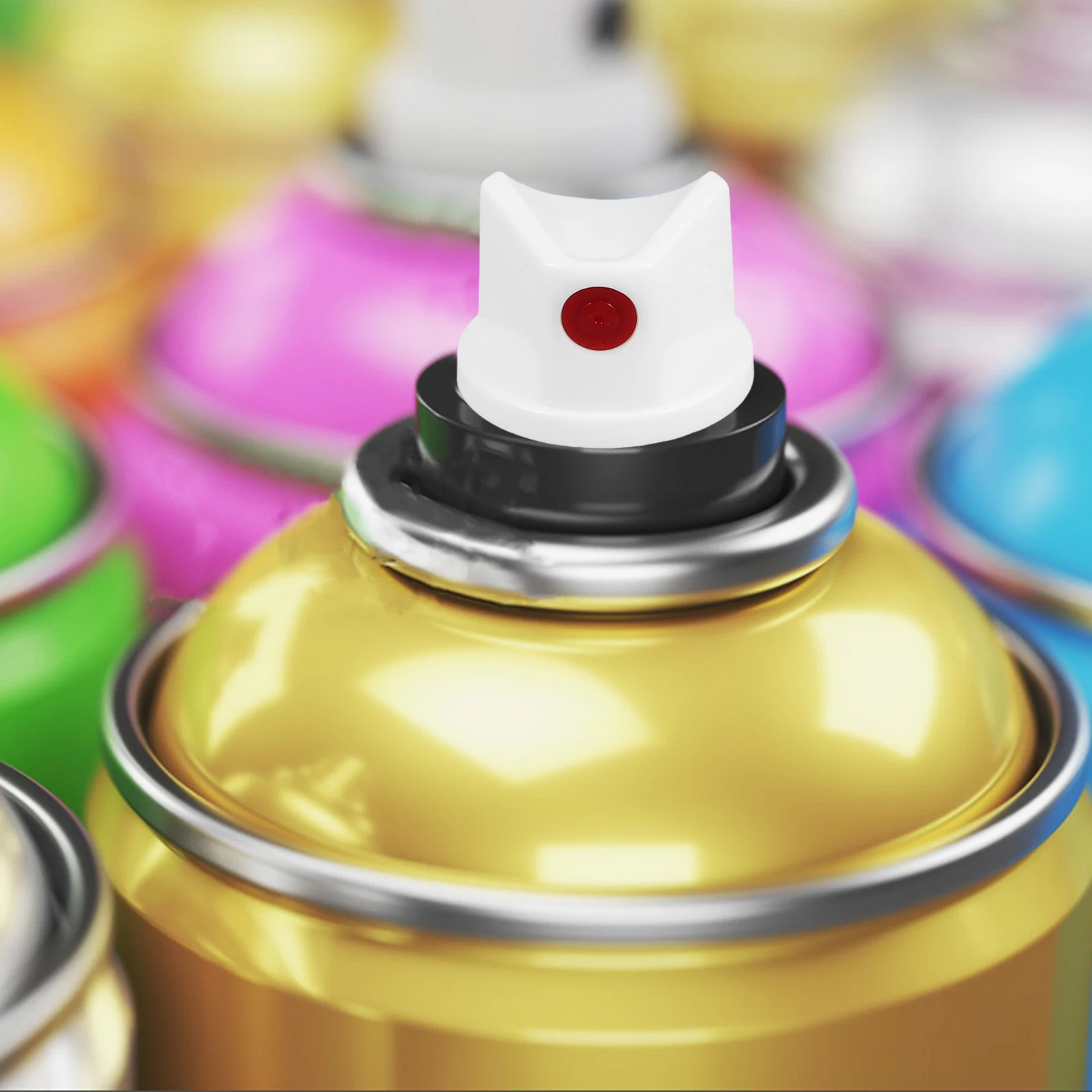 

20PCS Spray Can Nozzle Accessories Ergonomic Design Waterproof Coating Spray Paint Caps For Graffiti Various Colors Wide Nozzle