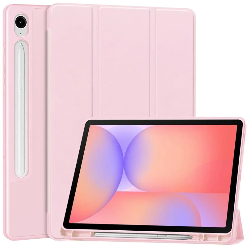 For Samsung Tab S10 Lite Case with Pencil Holder Trifold Soft Back Stand Cover For Funda Galaxy Tab S10 Lite 10.9 inch 2025 Case