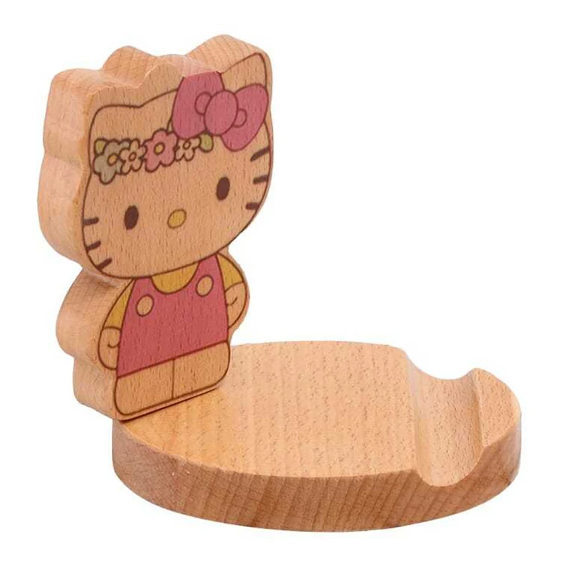 New Hello Kitty Xylon Cartoon Ornament Convenient Bracket Model Creative Desk Decor Mount Holde - Perfect Gift for All Ages