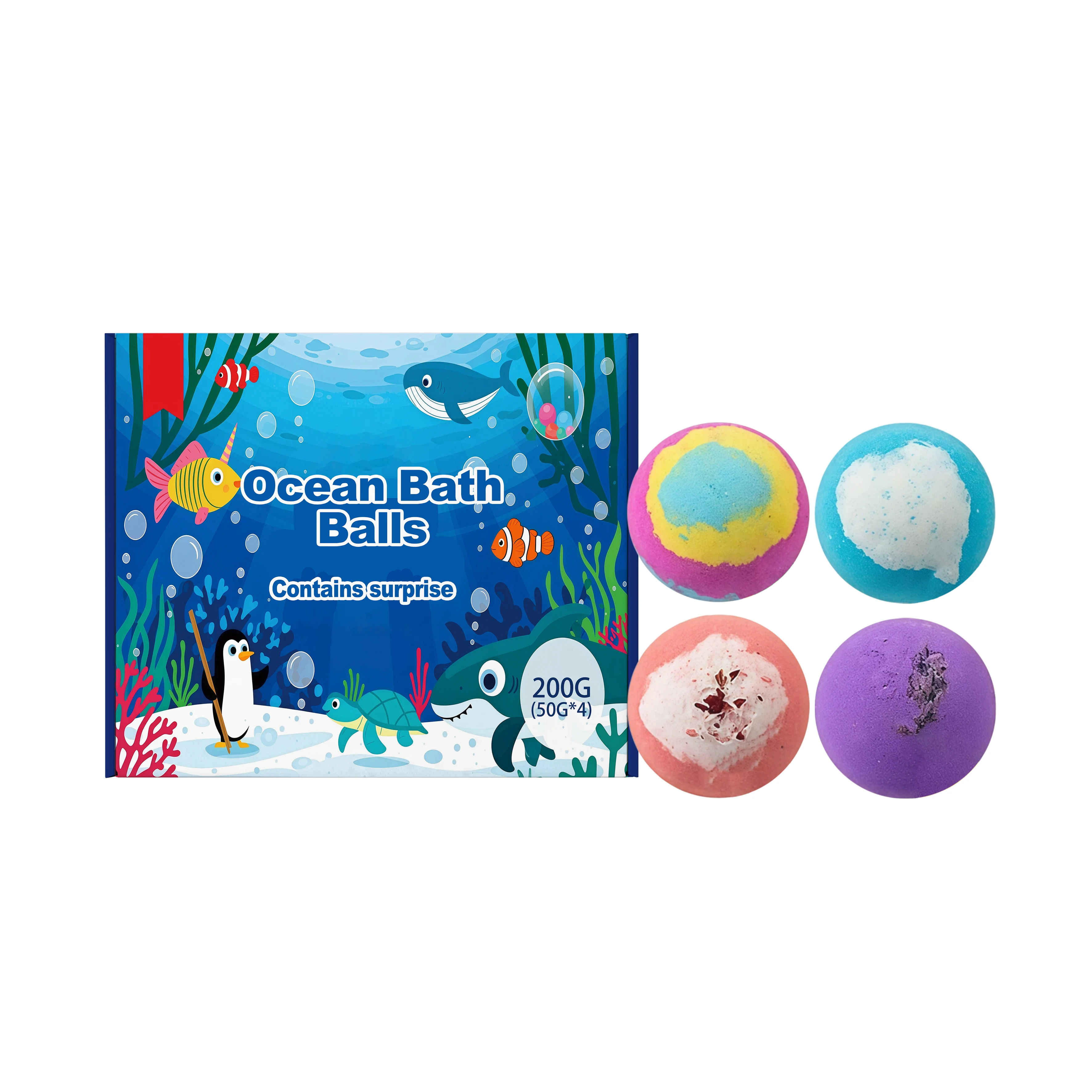Organic Bath Bombs Exfoliating Remove Dead Skin Rich Foaming Moisturize Gentle Cleansing Relaxing Stress Sea Salt Bath Balls