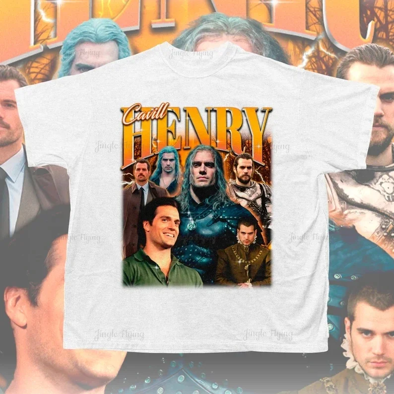 Retro Henry Cavill Shirt Sweatshirt Gift Bootleg T-Shirt