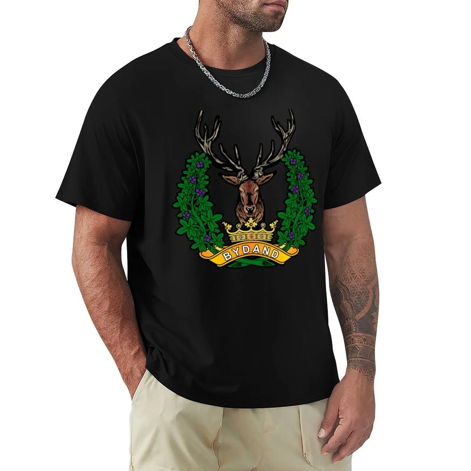 GORDON HIGHLANDERS T-Shirt Casual Basic Street Style T-Shirt