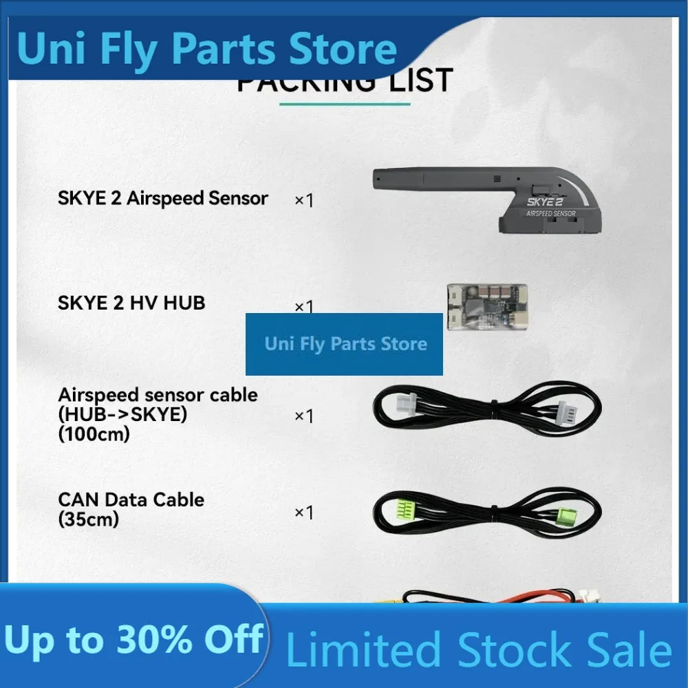 C SKYE 2nd Gen Intelligent Airspeed Meter - Dual Heating System For S, PX4 Flight Control CompatibleUniFly