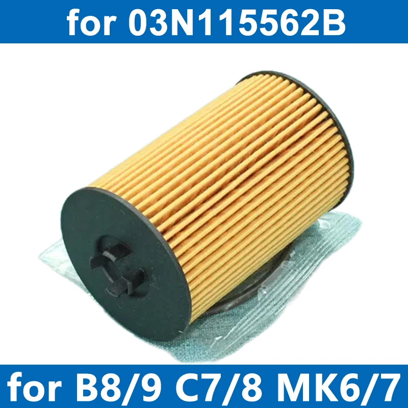 1/6/10PCS Car Oil Filter 03N115562B For B8 B9 C7 C8 A1 A3 A4 A5 A6 Q2 Q3 Q5 MK6/7 T-ROC CADDY LEON KAROQ OCTAVIA SUPERB 1.6 2.0D