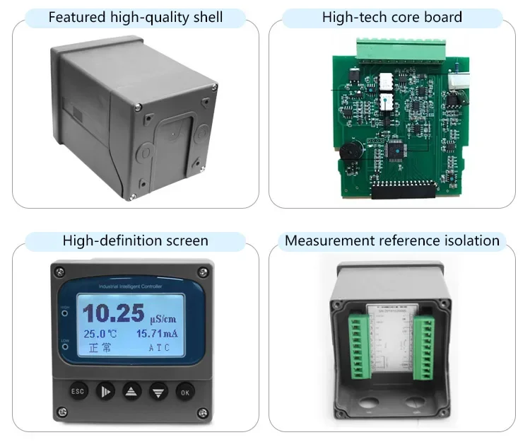 NEW Online Conductivity Analyzer EC Sensor Transmitter for Water Treatment Reverse Osmosis and Pure Water System Monitoring