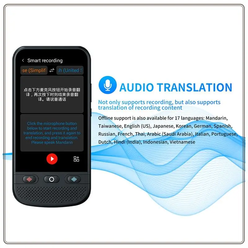 موثوقة-T7pro مترجم اللغة في الوقت الحقيقي نص صوتي ترجمة الصور Chatgpt التحدث بحرية شاشة تعمل باللمس سماعة رأس إلكترونية، T