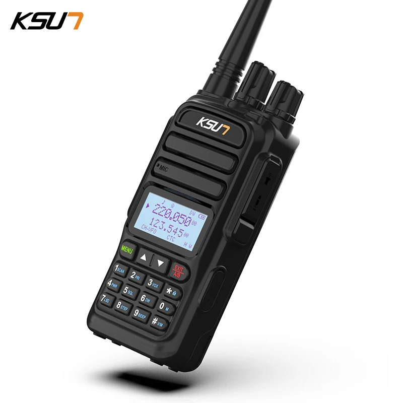 Air Band Receiver Walkie Talkie Dual Band Ham Radio 5W Uhf Vhf Wireless Communication Device Aviation Two Way Radio KSUT UV88D