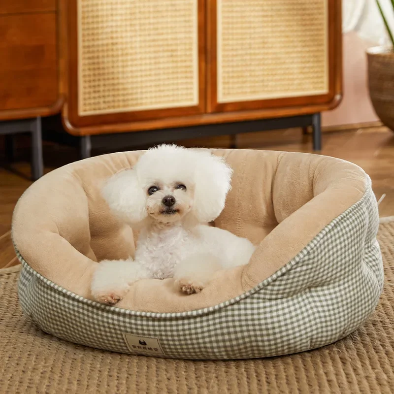 Imagem -04 - Universal Small Dog Kennel Teddy Bichon Cama Sofá Cyber Celebridade Cat Nest Pet Fornecimentos Suprimentos Quentes Inverno Four Seasons