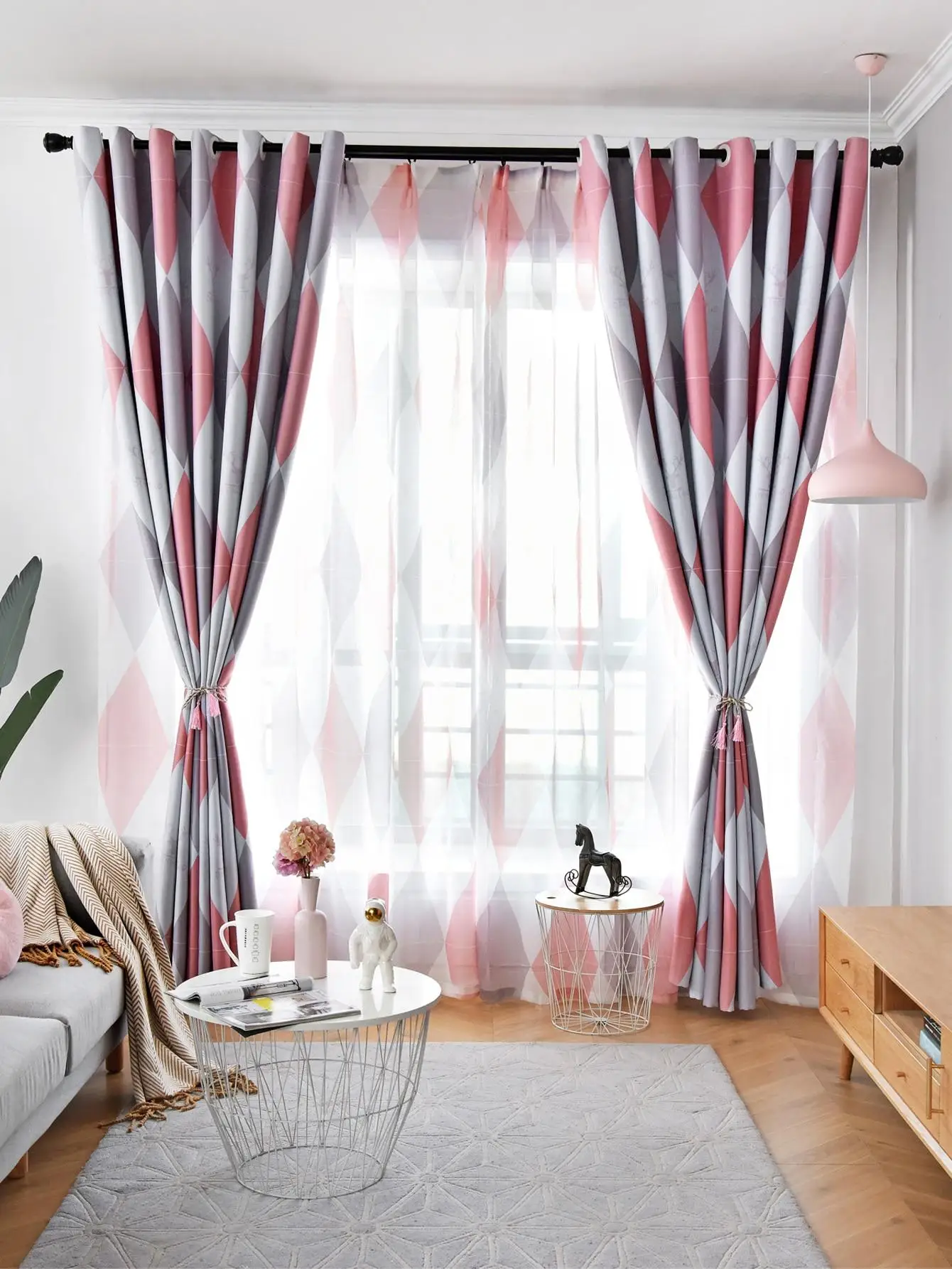 High Shading Curtain With a Leaf Print Curtain For Living Room Bedroom Curtains