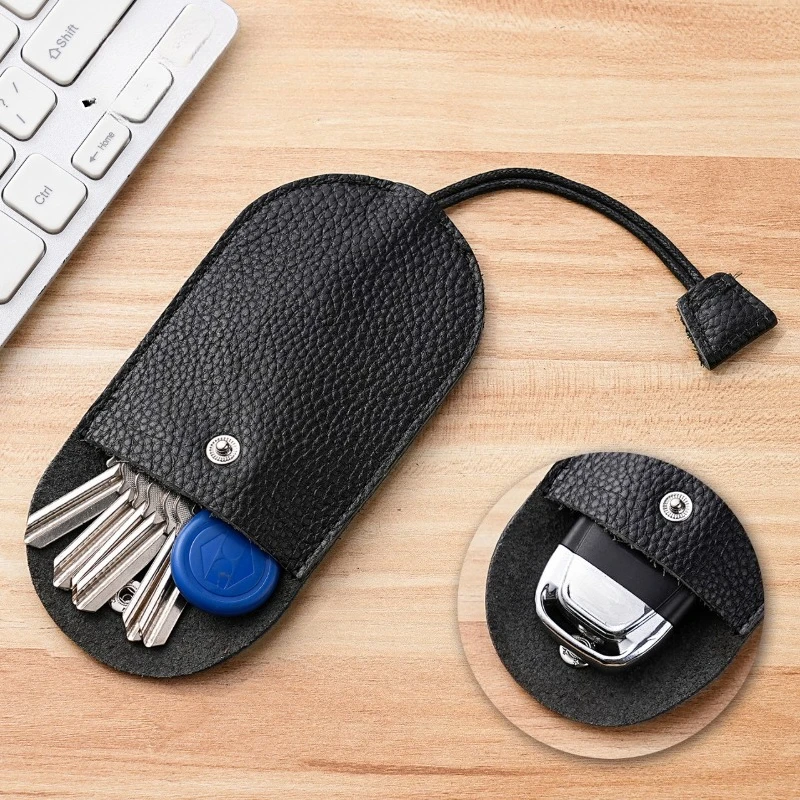 1pc Household Key Chain Bag Purse Mini Men and Women Cute Large Capacity MultiFunction Key Chain Pull-out Simple Small Wallet