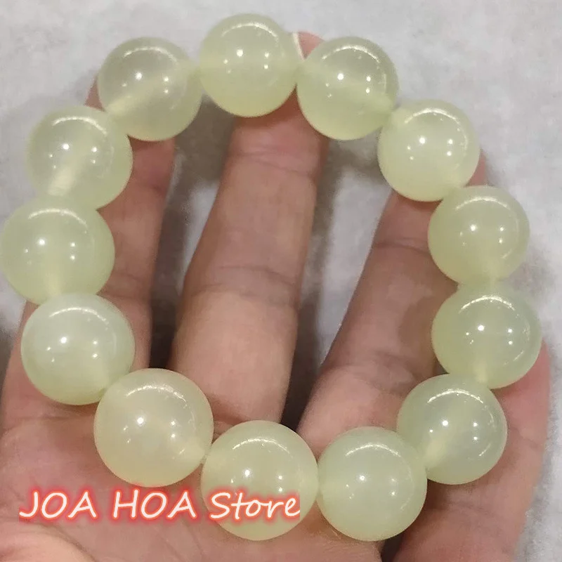 

Newest High Ice Chinese National Jade-Xiuyu Hand-string DIY Handmade Bracelet Exquisite Round Beads Bangle Chain Fine Jewelry