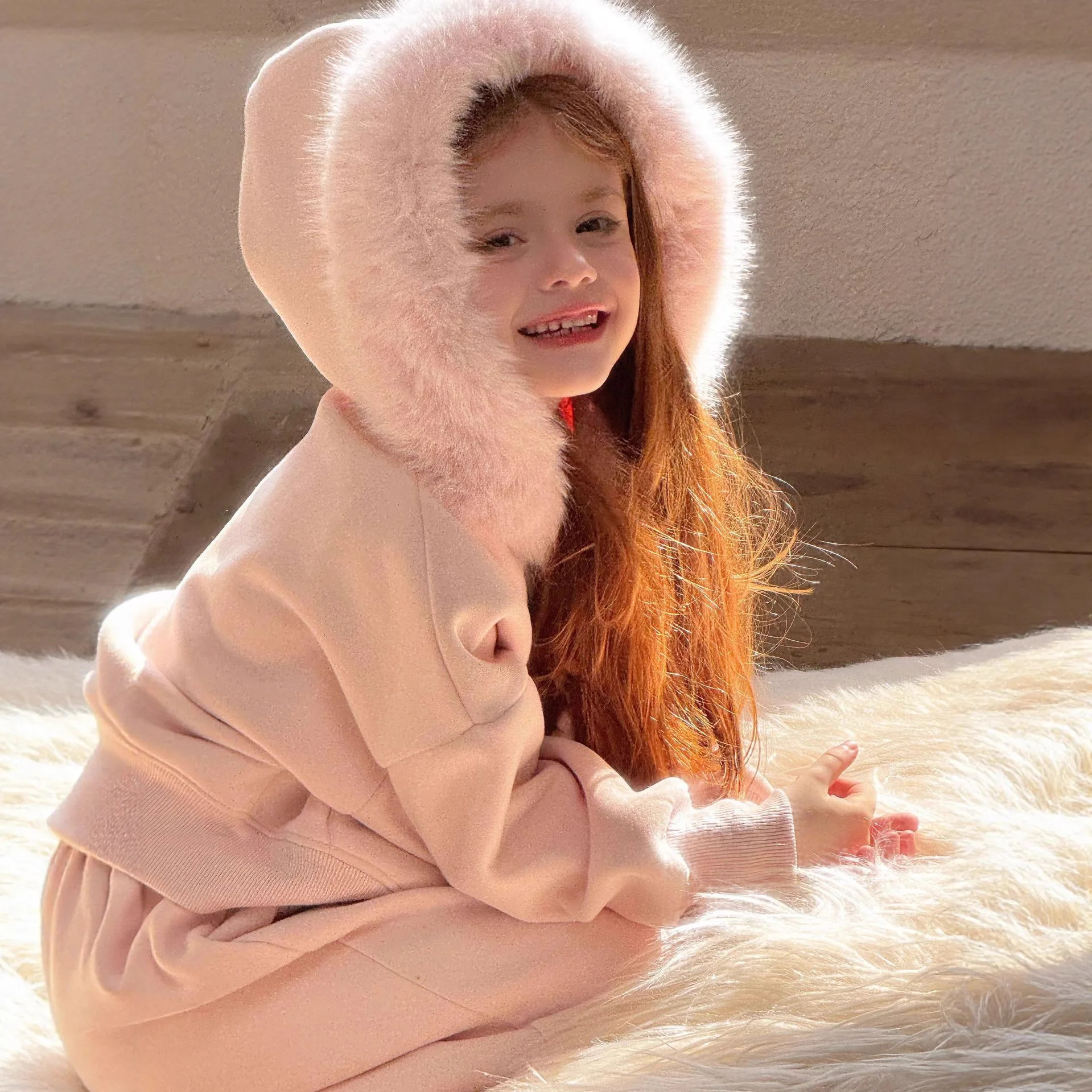 2025 الخريف الشتاء ملابس الأطفال الأطفال القدم ملزمة مجموعة بناطيل رجالي الكورية الفتيات سميكة أفخم عادية قطعتين مجموعة #2