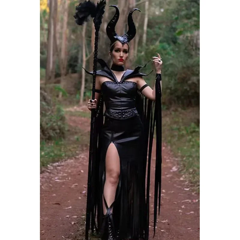 

Хэллоуин Карнавал Вечеринка Спящая Красавица Злая Ведьма Королева Косплей Костюм Представление Аниме Волшебник Вампир Необычные Платья tt9]