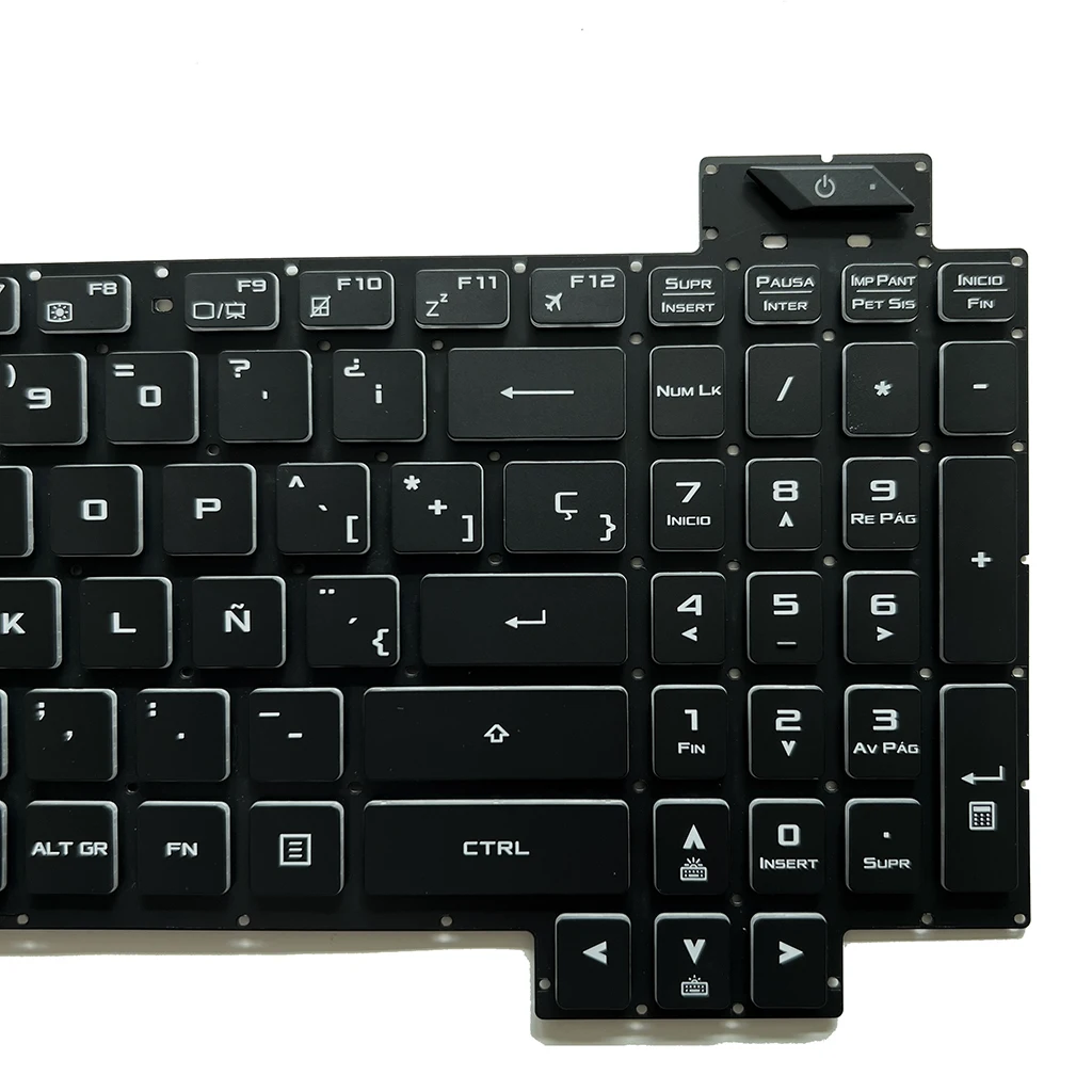 Clavier espagnol et latin pour ordinateur portable rétro4.2 RVB, ASUS ROG Strix GL504, GL504G, GL504GM, GL504V, GL504GS, GL504GV, GL504GW SP LA, GL504