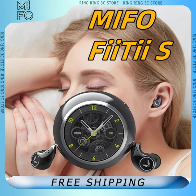 MIFO FiiTii S Sleep Earphones Wireless Bluetooth In-Ear Comfortable Sleep Meditation ASMR Specific Headphones Custom Earbud Gift