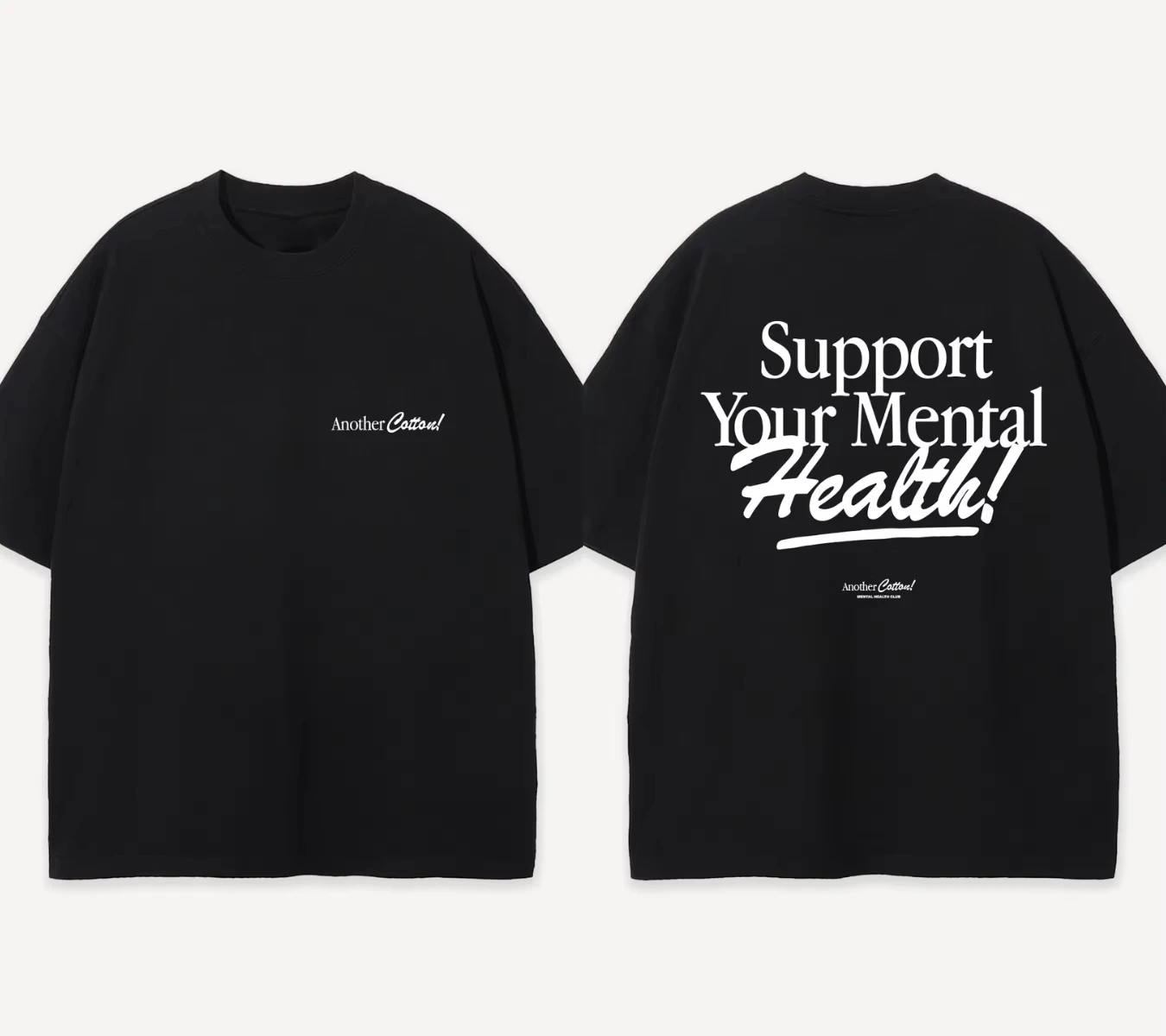 2026 Sommer Gesundheits- und Sportclub Oversized T-Shirt Another Cotton Lab für Männer und Frauen aus schwerer Baumwolle mit kurzen Ärmeln – Detail 5