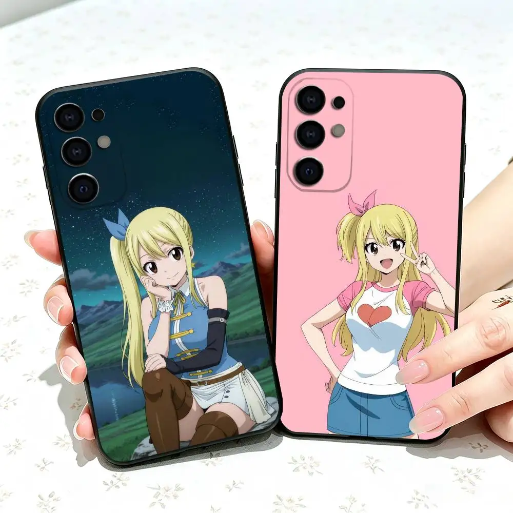 Fairy Tail Lucy Heartfilia gift Phone Case Black Silicone Soft For Samsung S25,S24,S21,S22,S23,S30,Ultra,S20,Plus,Fe,Lite