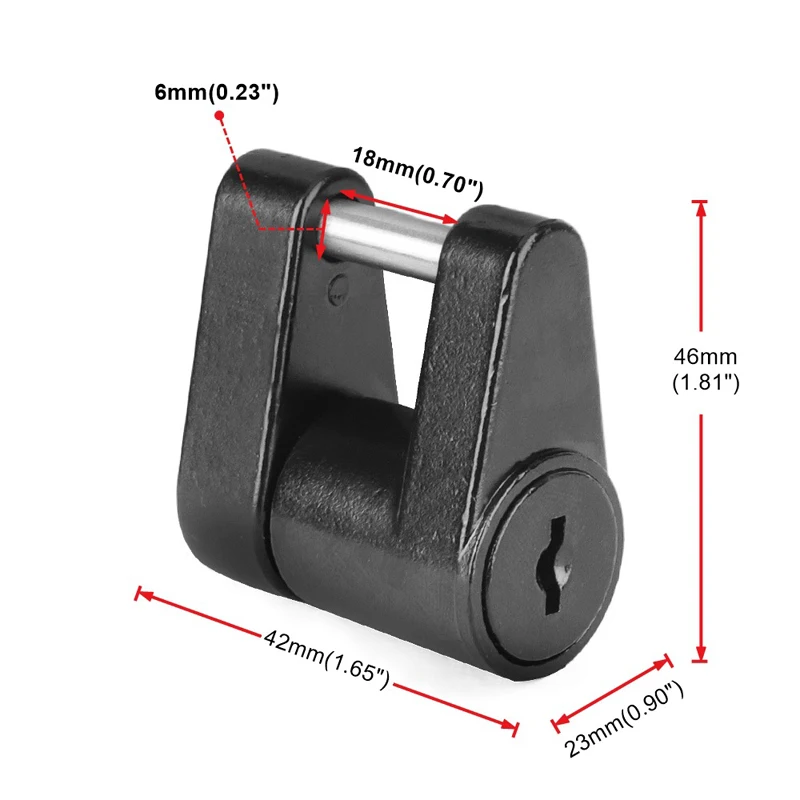 Car Trailer Lock Heavy Duty Hitch Lock Safety Protector Trailer Hitch Connector Lock Device Lock for Rv Trucks Campers