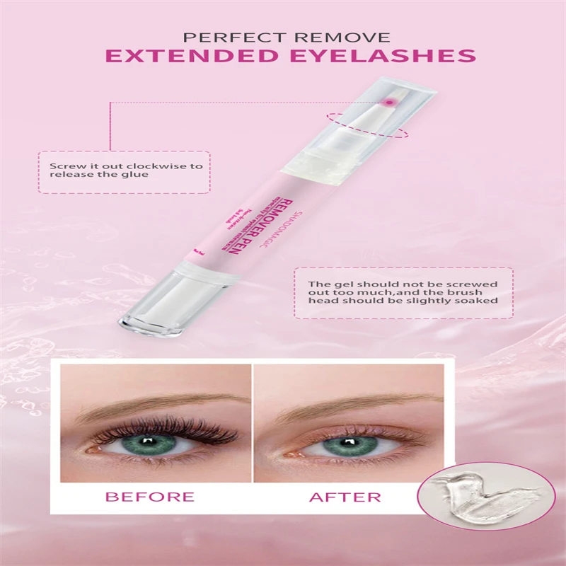 Professionele wimperverlenging lijmverwijderaar gelpen Zachte verwijdering voor wimperbindingen Non-druppelformule voor salons en professionals