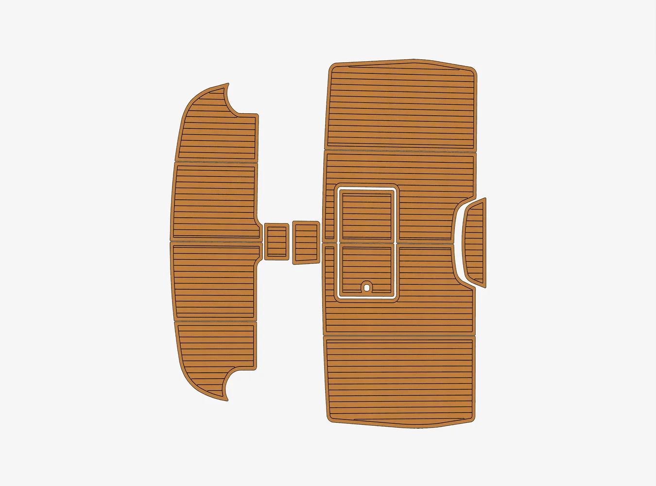 

1994 Sea Ray 650 Sundancer 1/4 дюйма, 6 мм, пена EVA, Нескользящий морской коврик из тикового дерева, настил из ПВХ, домашний ковер Aqua, морской пол