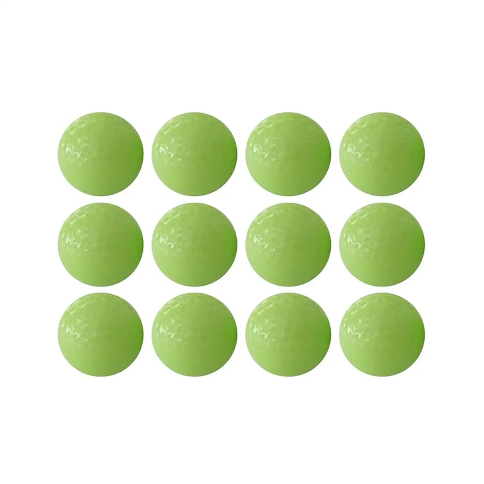 Glowing in the Dark Training Golf Ball Elastic Bright Rubber Sport Novelty Golf Supplies for Funny Summer Golf Games