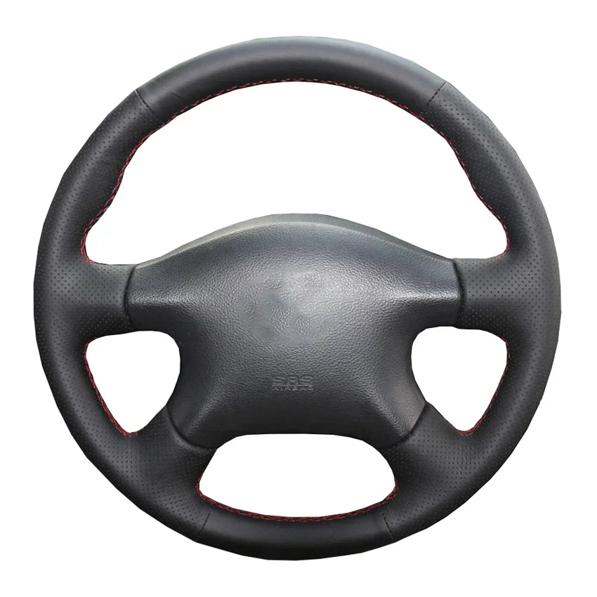 Black Faux Leather Car Steering Wheel Cover for Nissan Almera X-Trail Primera Terrano Pathfinder Navara Infiniti M45 2001-2007