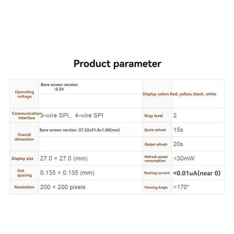 Picture 6: For Raspberry Pi 1.54Inch E-Paper Display E-Ink Screen Module 200X200 Pixels For Jetson Nano/Arduino-A12I