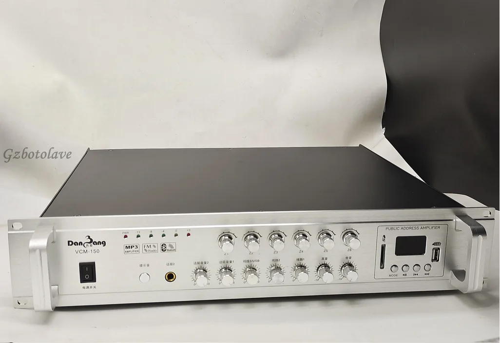 عالية الطاقة بلوتوث 150 واط الجهد المستمر مكبر كهربائي الكمبيوتر الحرم الجامعي نظام العناوين العامة خمسة منطقة مكبر كهربائي