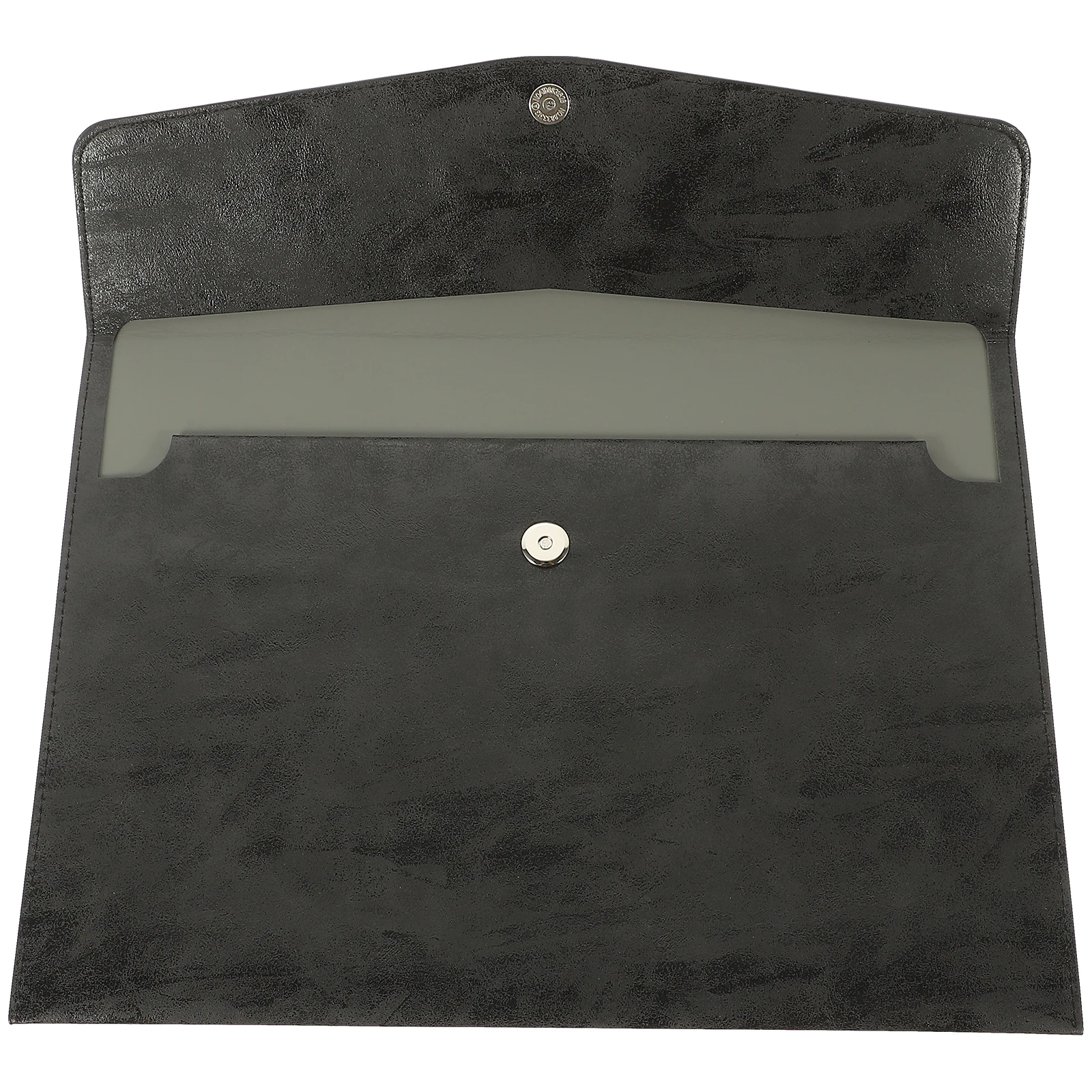 

Snap Closure A4 Pu Document Holder Storage Organizer Office Folder Large Capacity File Organizer Travel File Folder