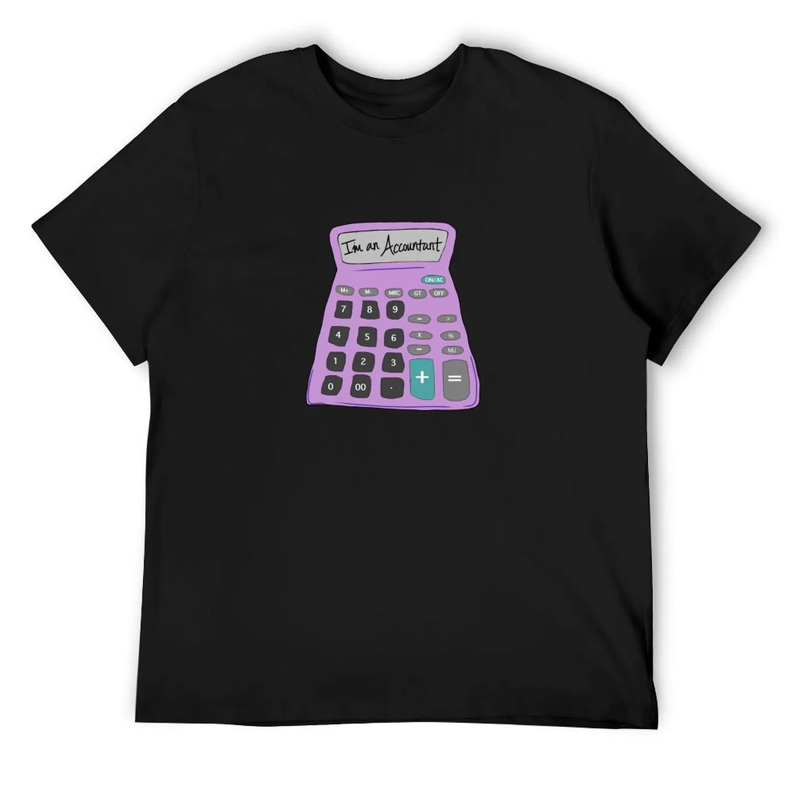 Official I'm An Accountant Pink Calculator Design T-Shirt tees shirts graphic tees tee shirts for men