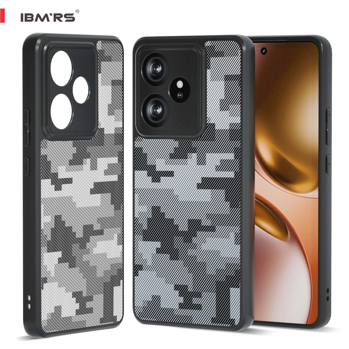 

IBMRS for realme GT 7 Phone Case, Military Shockproof Hybrid Protective Cover with Camera Protection
