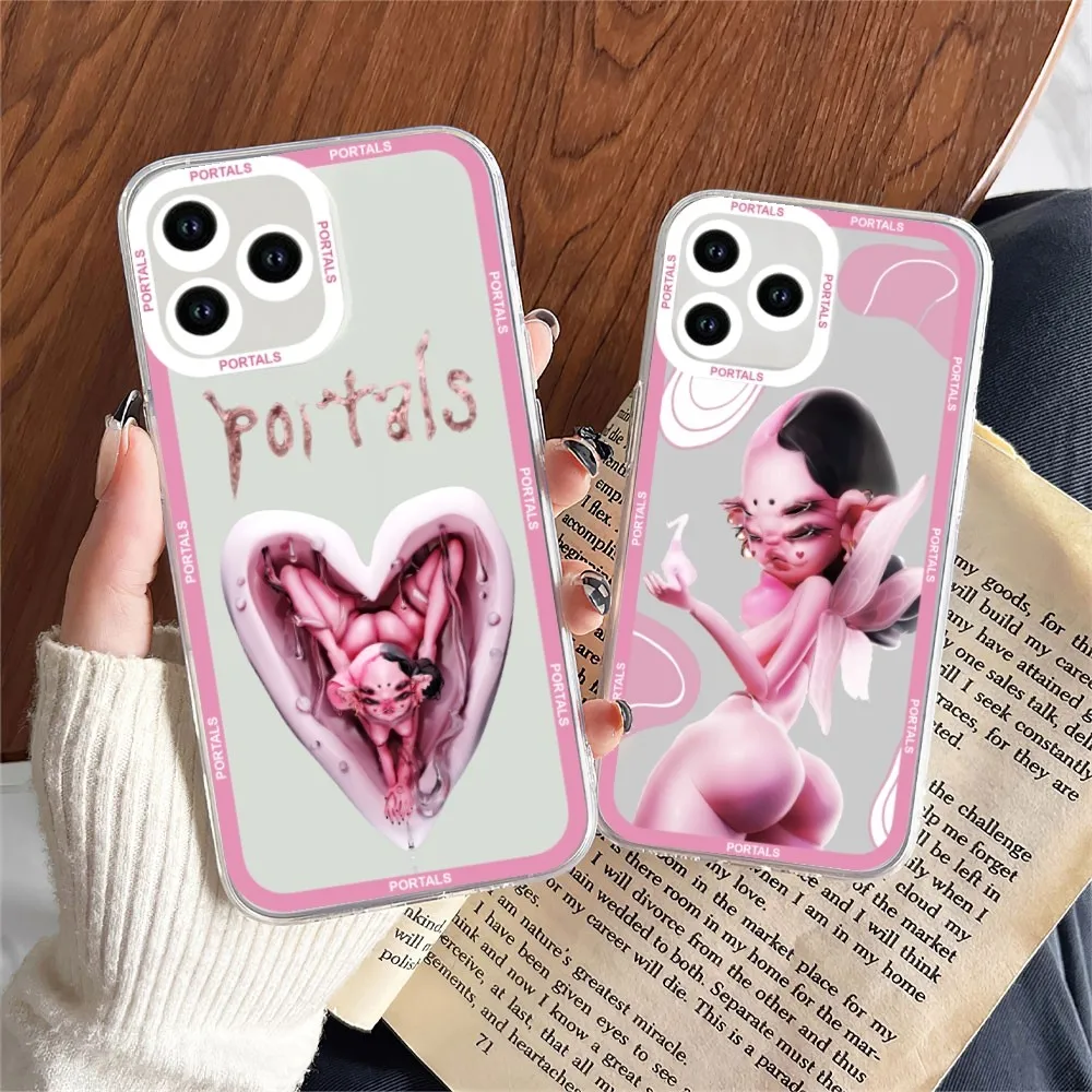 Singer Melanie Martinez Portals Phone Case For iPhone 11 12 Mini 13 14 Pro Max Transparent Shell